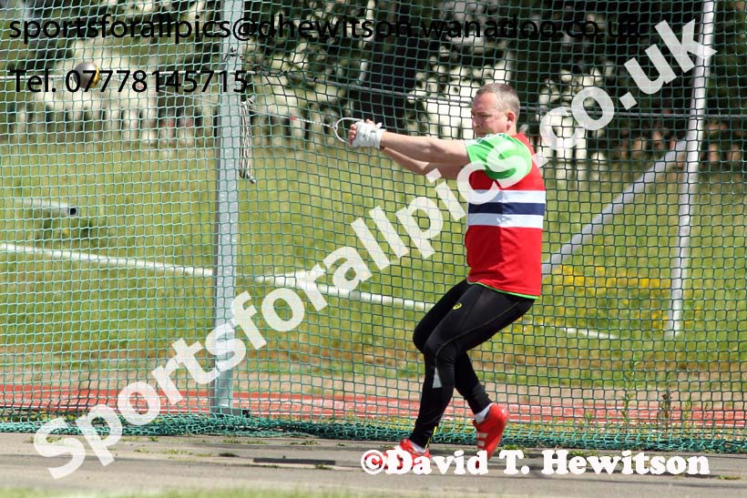 Hammer, North East Masters Champs, Monkton Stadium,  Jarrow. Photo: David T. Hewitson/Sports for All Pics